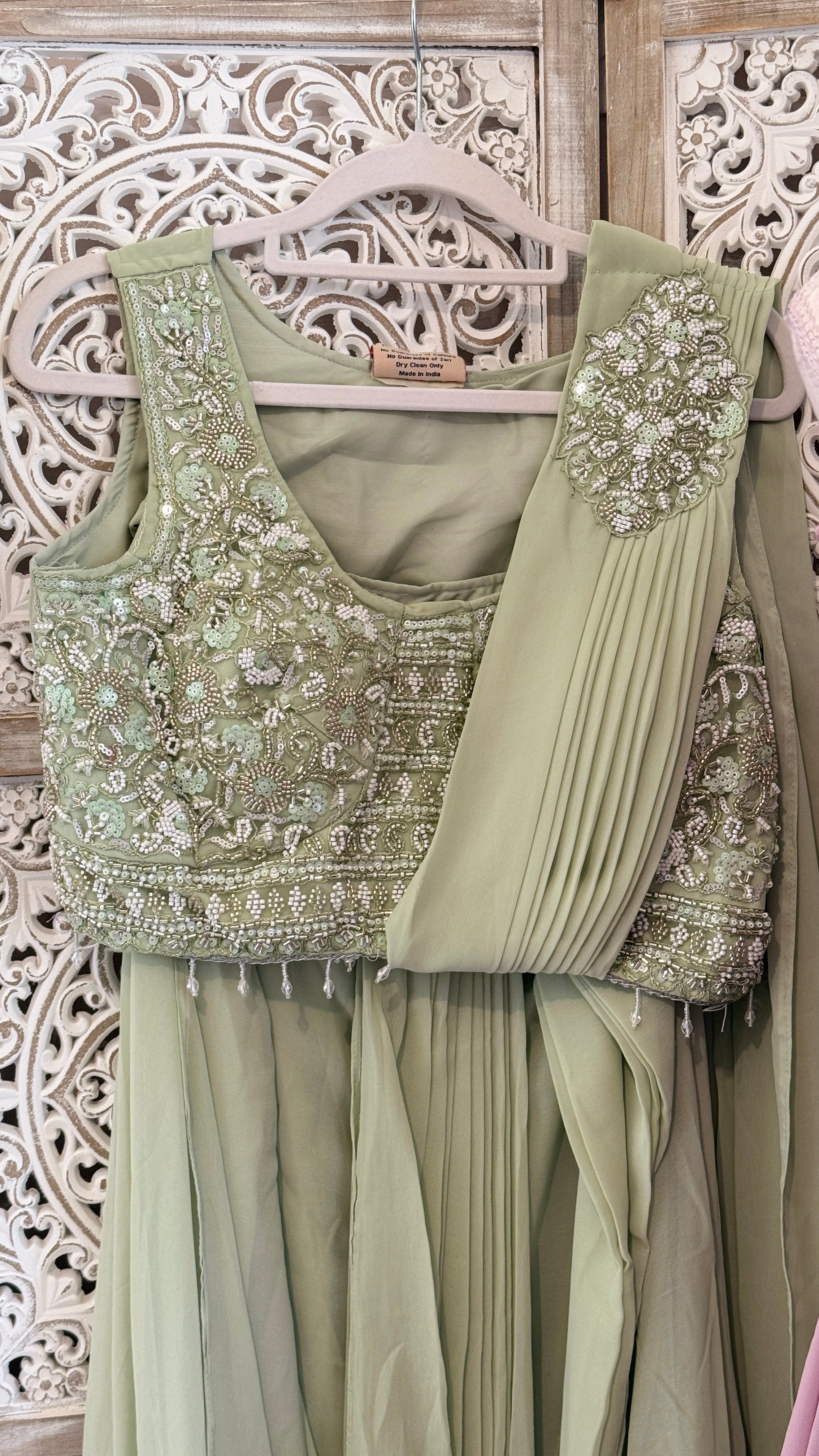 Pari Drape — Embellished Georgette Pre-Draped Saree